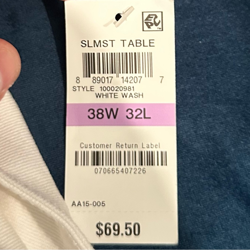Slim Straight White Jeans - Picture 6 of 10